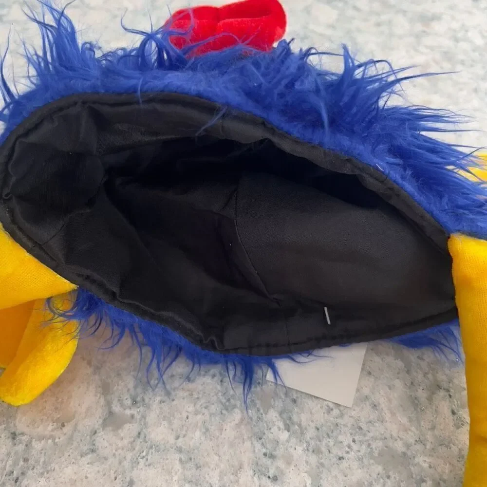 NEW Funny furry blue raspberry monster hat